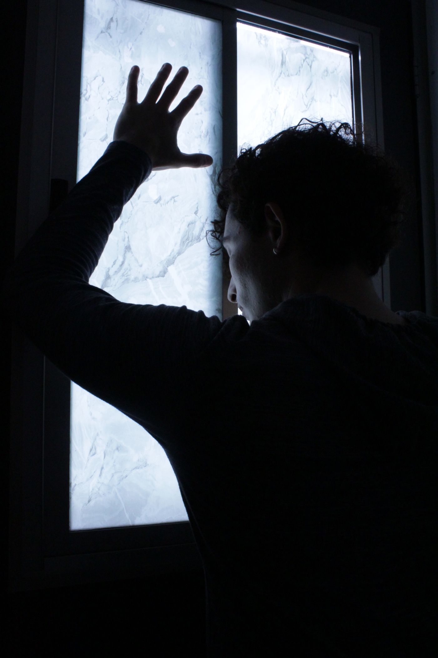Silhouette at a window — why a private on-device journal matters